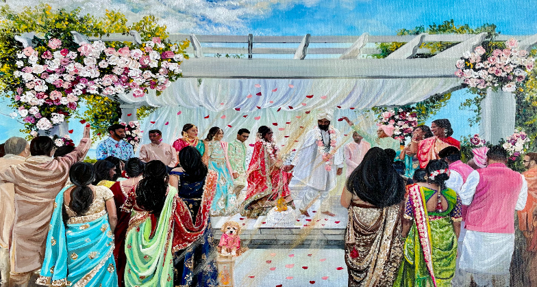 Live Event Wedding Painting