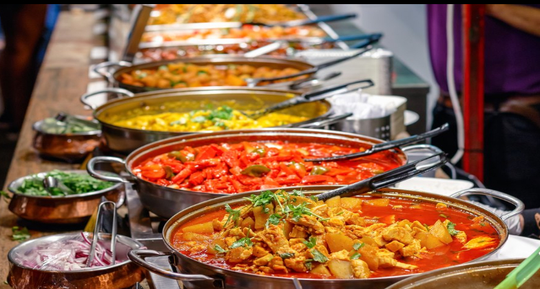 Indian Wedding Catering_India Palace_colorful food