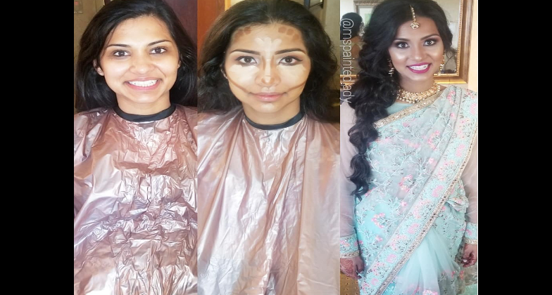 Indian Wedding Hair and Makeup_Alexandria Dixon from Ms. Painted Lady_alluring bride