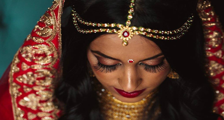 Indian Wedding Hair and Makeup_Jasmin Rahman Makeup Artistry_Stunning bride