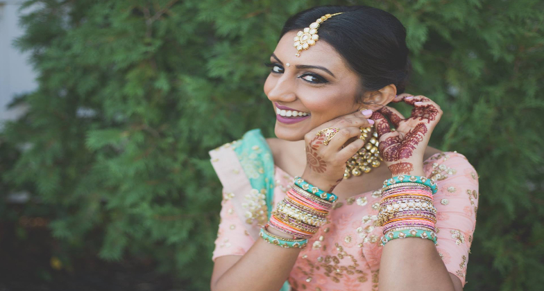 Indian Wedding Hair and Makeup_Jasmin Rahman Makeup Artistry_Stunning bride