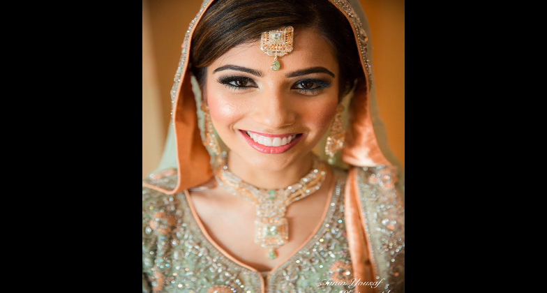 Indian Wedding Hair and Makeup_Ailah Safdar from Cosmetality_gorgeous bride