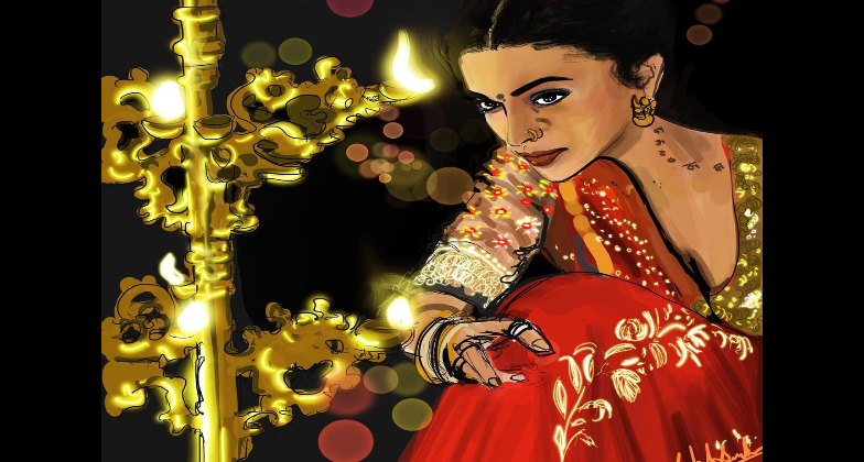 Indian Wedding Essentials_Laksh Sarkar: Live Wedding Illustrator_arts