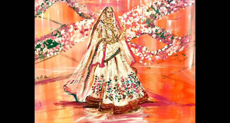Indian Wedding Essentials_Laksh Sarkar: Live Wedding Illustrator_arts