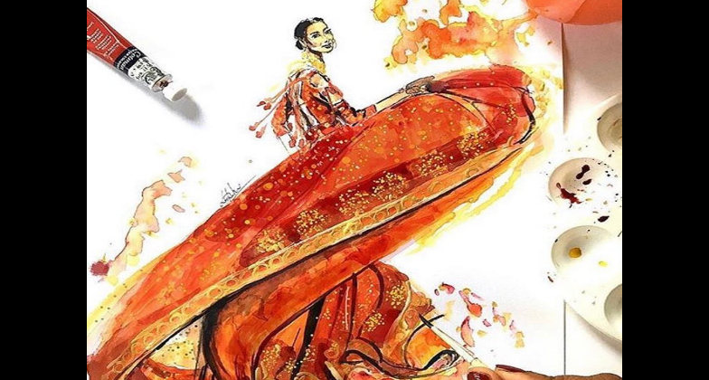 Indian Wedding Essentials_Laksh Sarkar: Live Wedding Illustrator_arts