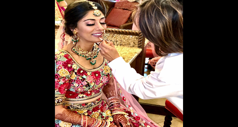 Indian Wedding Hair and Makeup_Airbrush Makeup By Hilda & Co._beautiful bride
