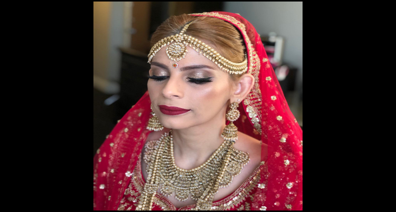 Indian Wedding Hair and Makeup_Airbrush Makeup By Hilda & Co._beautiful bride