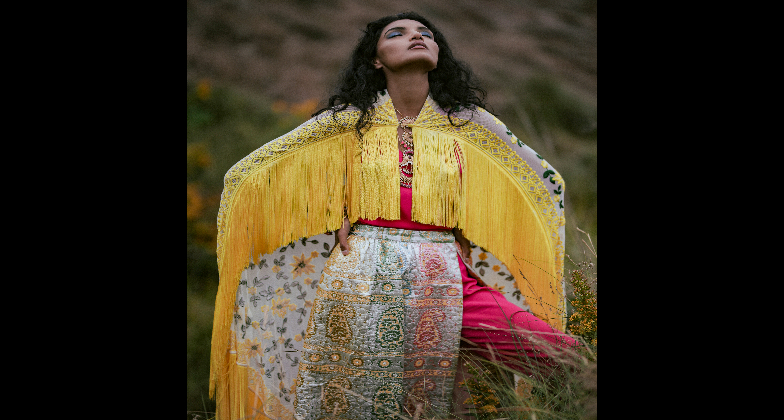 Indian Clothing_Preserve_yellow and pink long dress