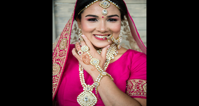Indian Wedding Hair and Makeup_Glam with glee_smile full excitement