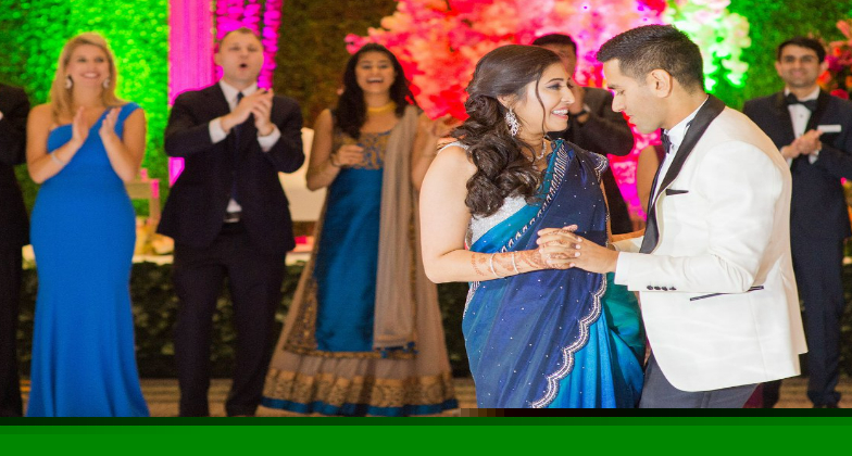 Indian Wedding Hair and Makeup_Makeup By Karishma_First dance as a couple