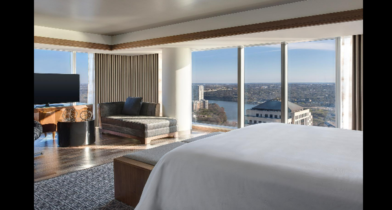 Indian Wedding Venue_JW Marriott Austin_Bedroom view