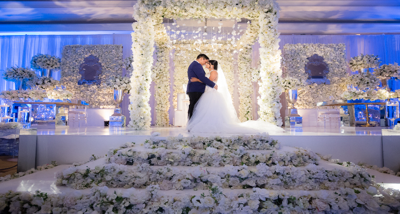 Lin and Jirsa - Sugarland Marriott - Luxury Reception Stage