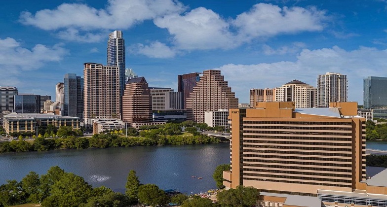 Hyatt Regency Austin with skyline