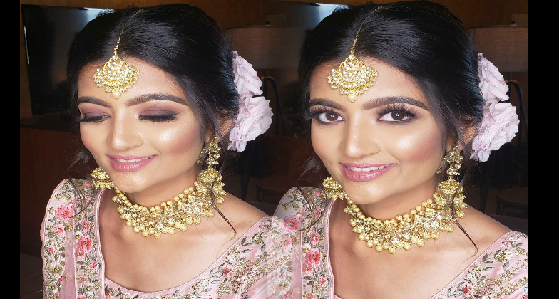 Indian Wedding Hair and Makeup_Kashish by Hina_stunning bride